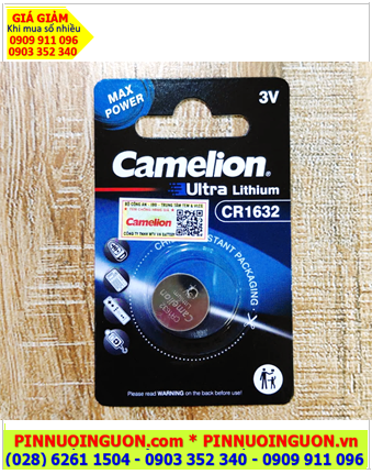 Camelion CR1632; Pin 3v lithium Ultra Camelion CR1632 chính hãng (Loại Vỉ 1viên)